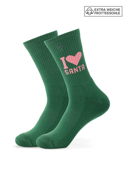 I Love Santa - Dark Green