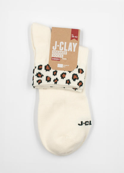 Leopard - Sneaker Socken High